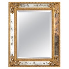 Regency style glazing beads mirror, circa 1950