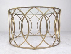 Regency Style Gold Color Coffee Table
