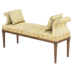 Regency Style Grain Painted Window Seat