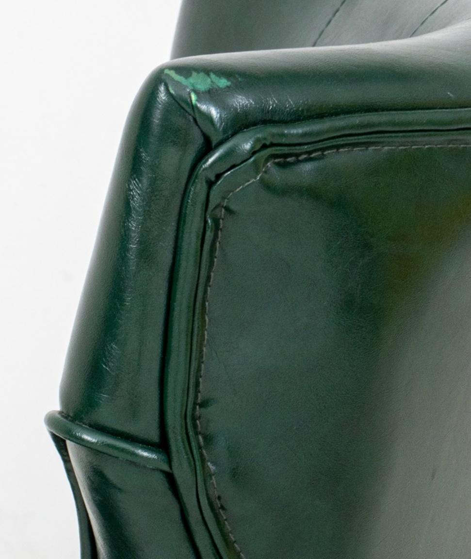 Regency Style Grünes Leder Spiele Stuhl im Angebot 1
