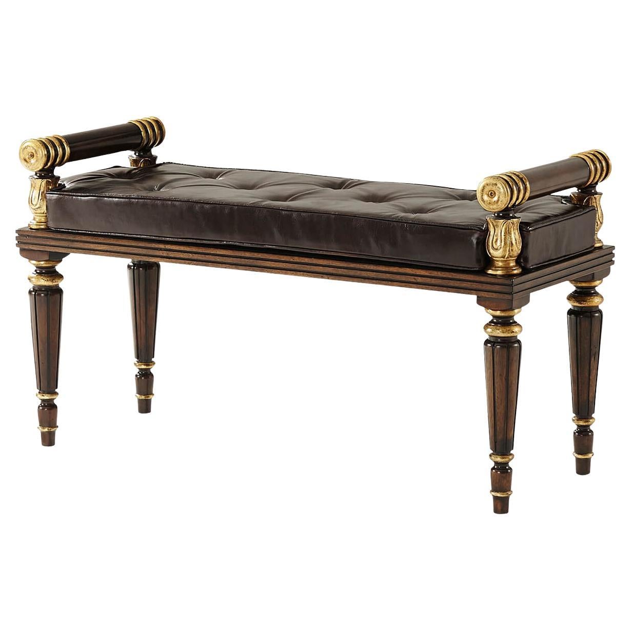 Banc de salle de style Regency