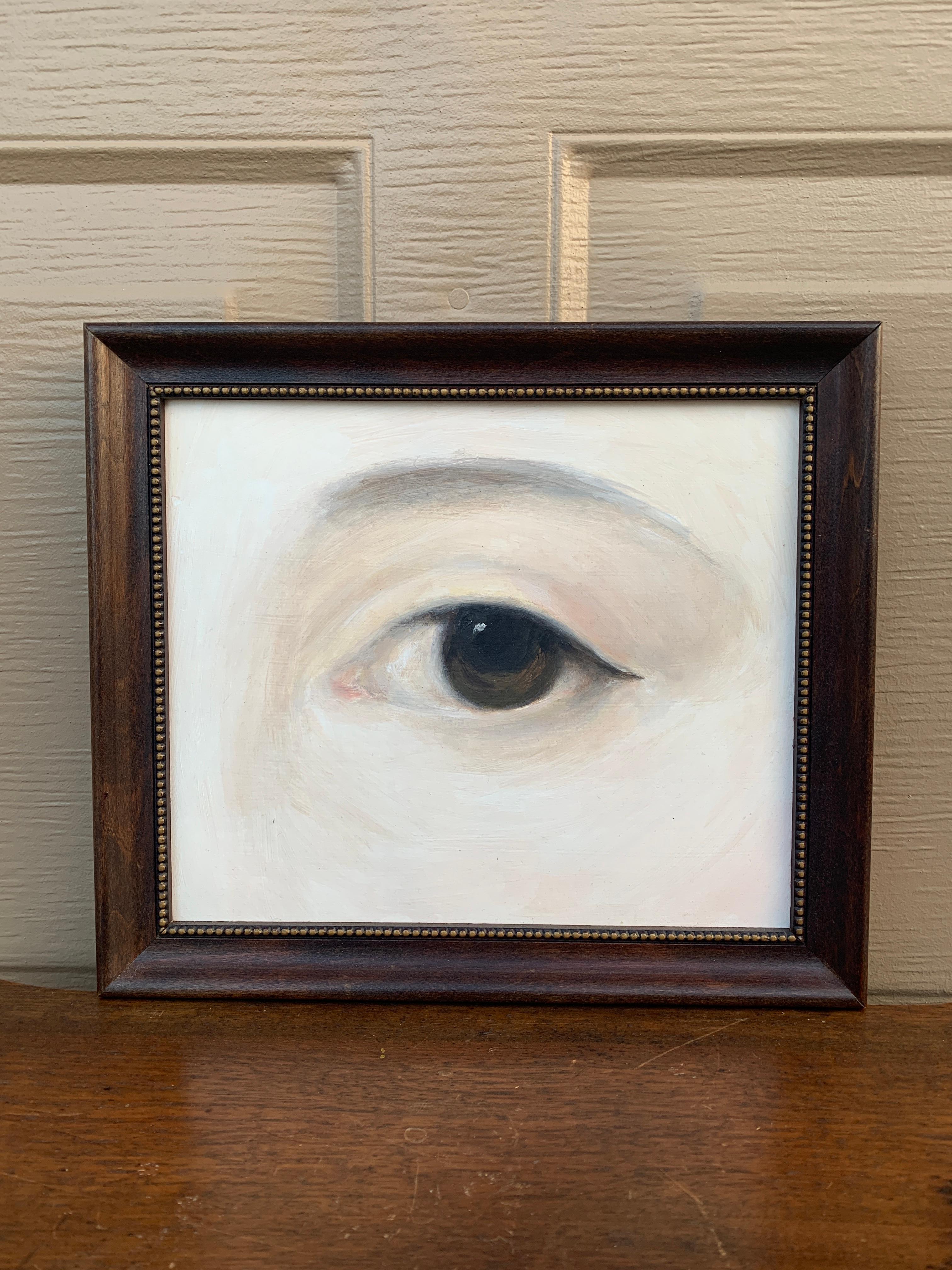 A beautiful Georgian or Regency style hand-painted framed oil on canvas lover's eye painting

USA, Early 21st Century

Measures: 11