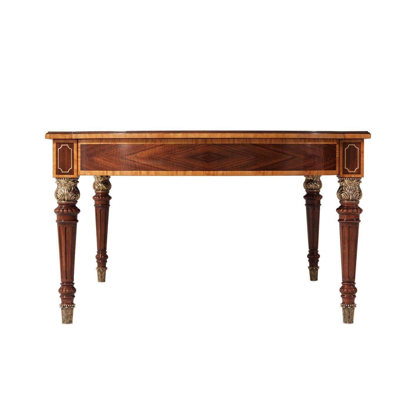 Regency Style Inlaid Coffee Table In New Condition For Sale In Westwood, NJ