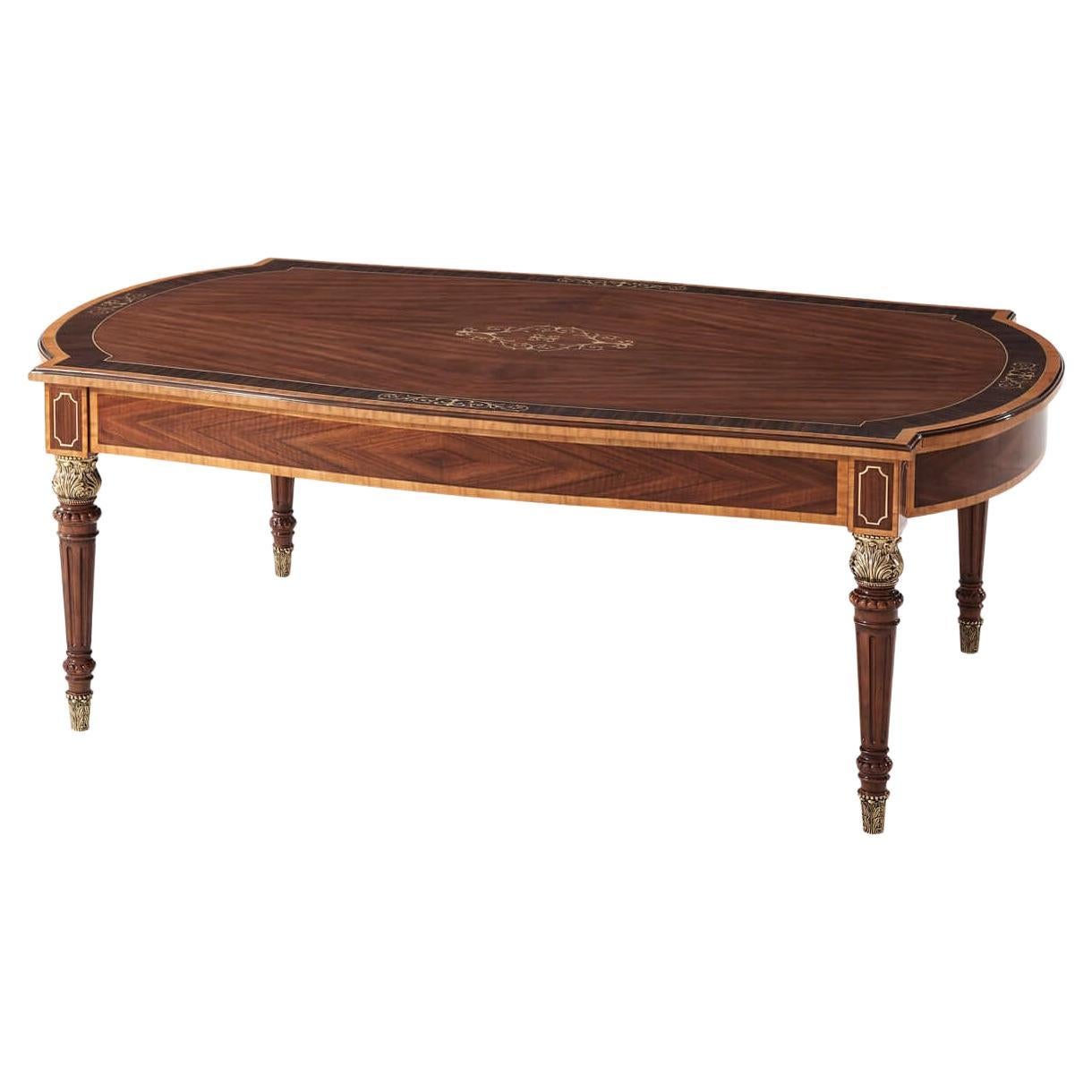 Table basse marquetée de style Régence