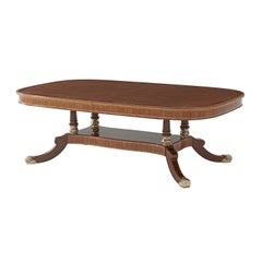 Regency Style Inlaid Extension Dining Table