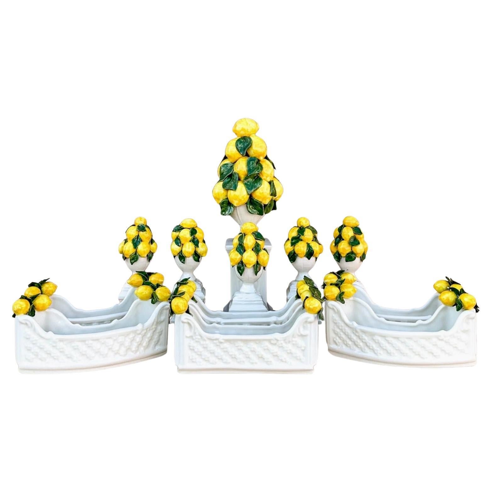 Topiario de Cerámica Italiana Estilo Regencia Decoración de Mesa / Jarrones / Centro de Mesa