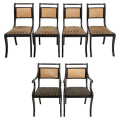 Regency Style Italian Dining Chairs, 6