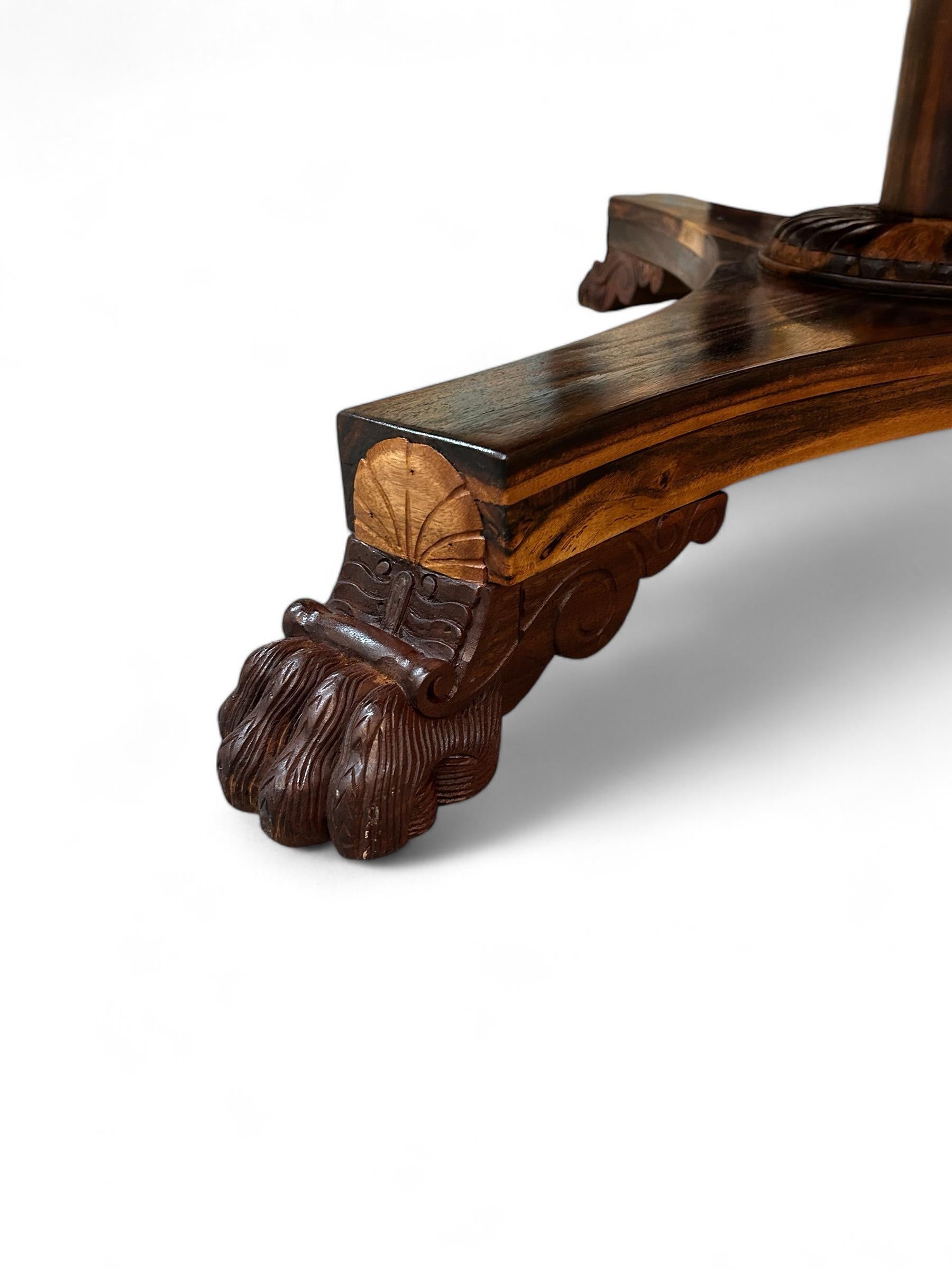 Hand-Carved Regency style Italian Made Center table For Sale