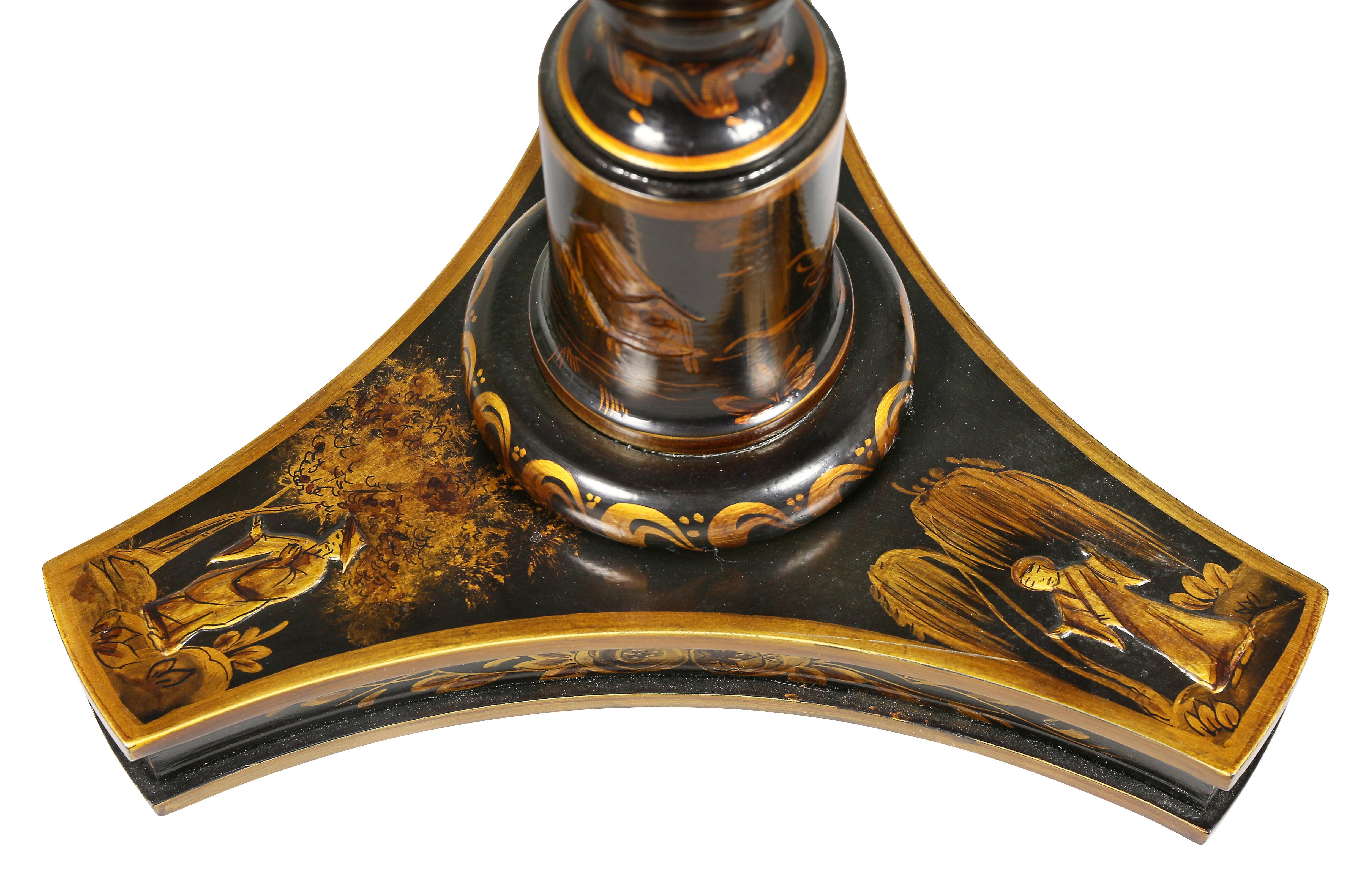 Regency Style Japanned Floor Lamp 2