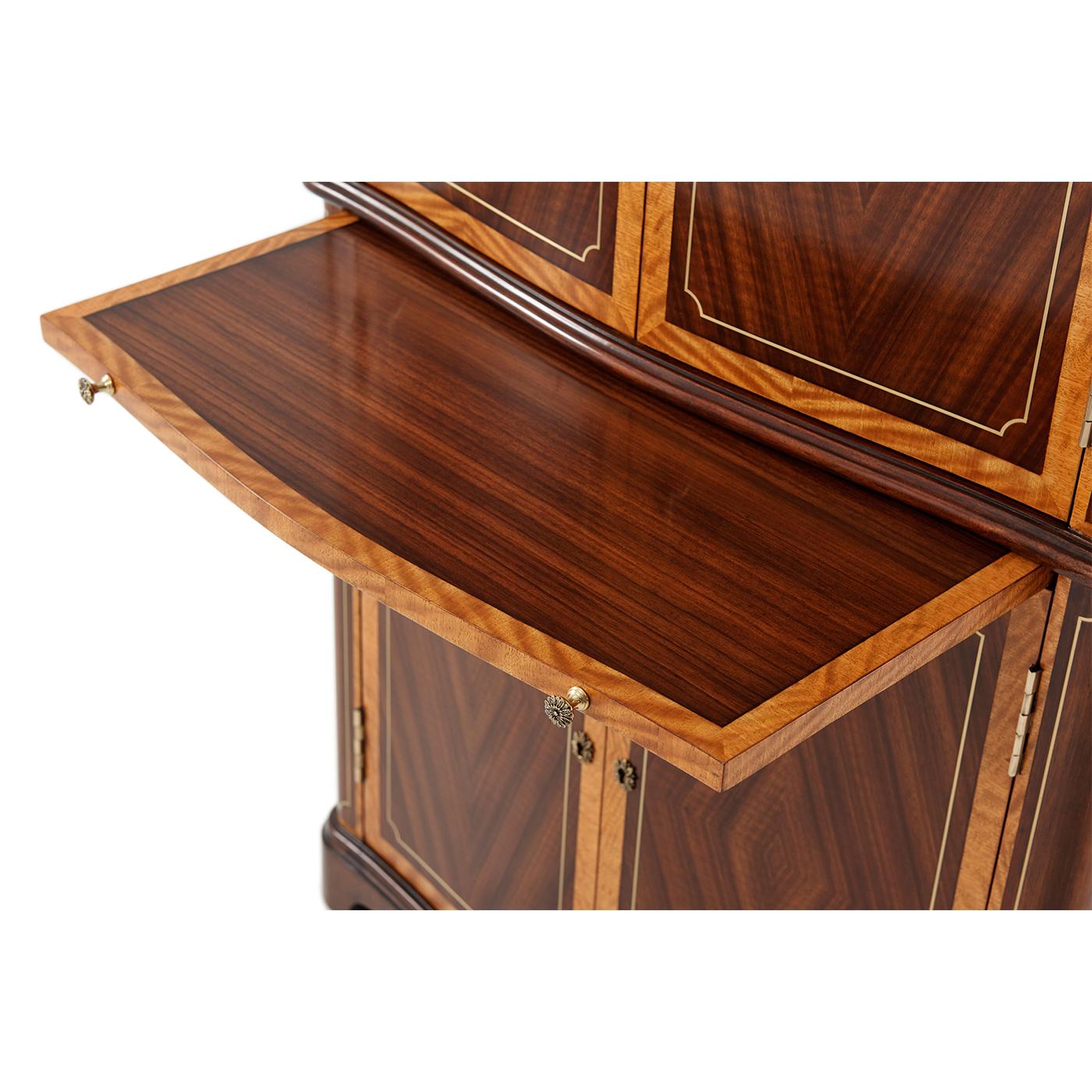 Wood Regency Style Jewelry Cabinet