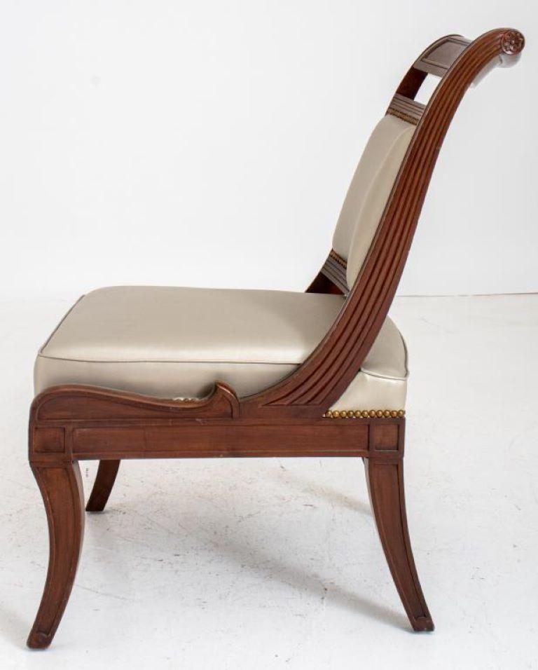 Regency Style Large Mahogany Chair For Sale 6