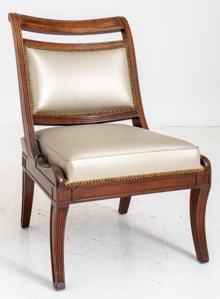 Regency Style Large Mahogany Chair For Sale 2