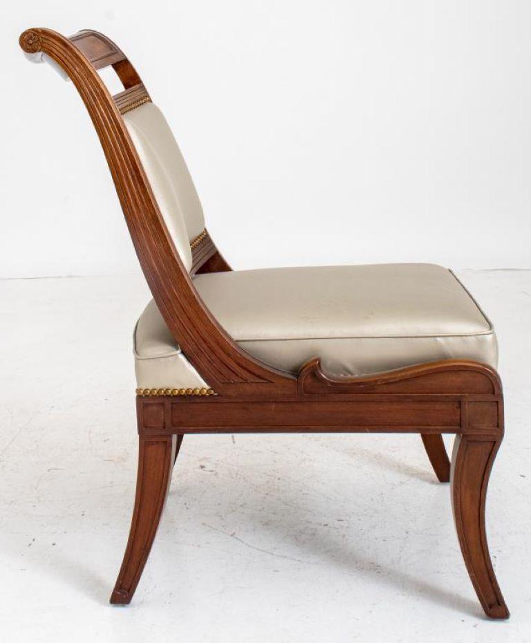 Regency Style Large Mahogany Chair For Sale 3