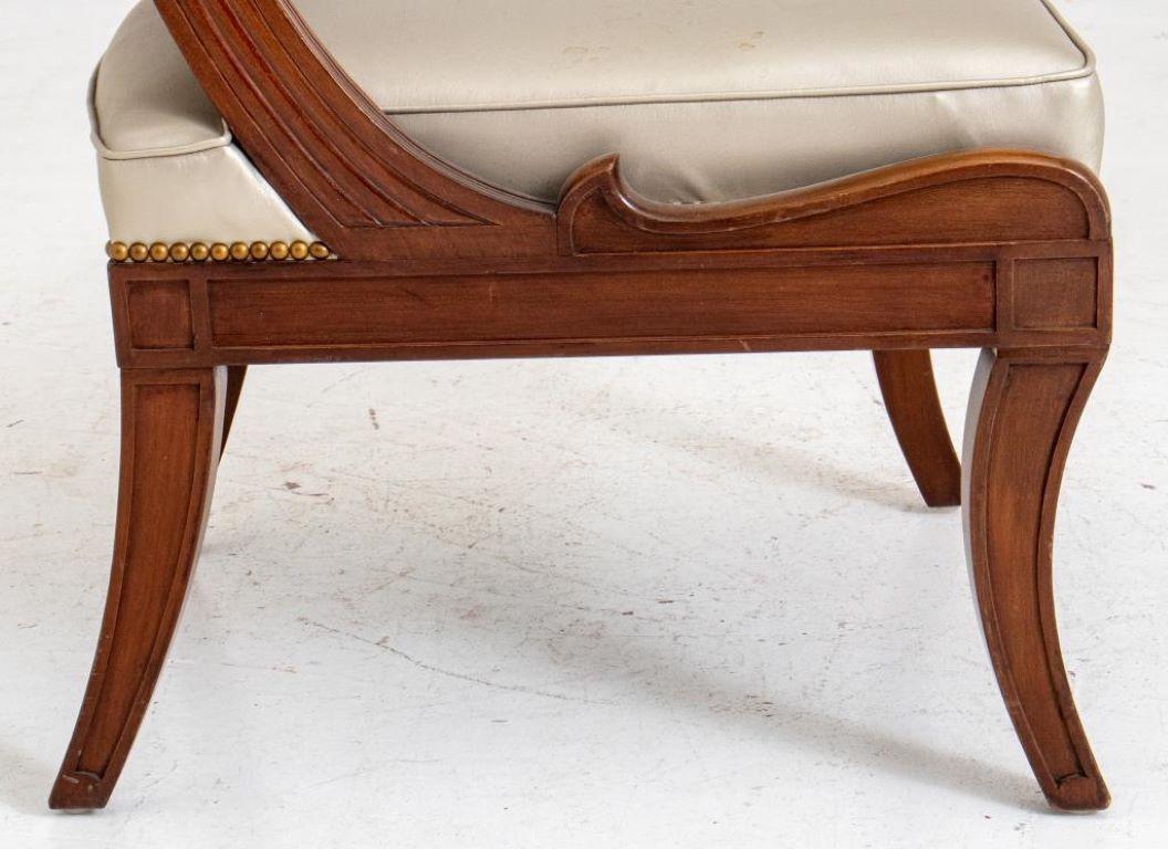 Regency Style Large Mahogany Chair For Sale 4