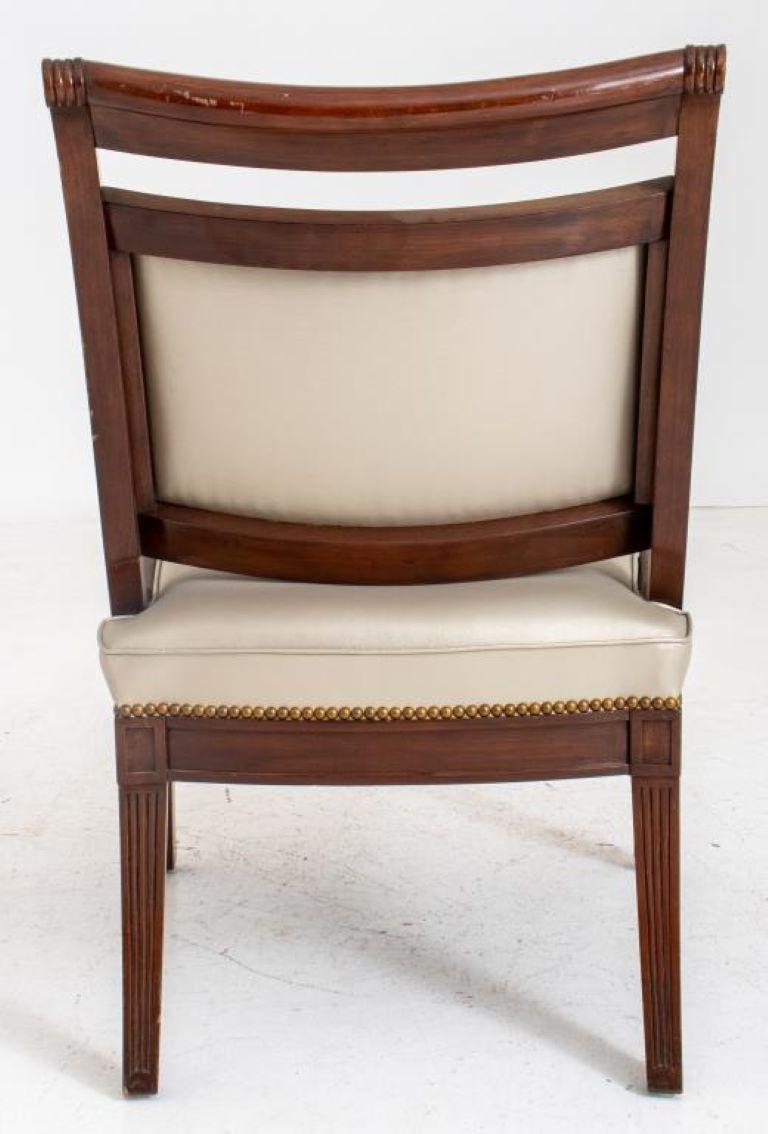 Regency Style Large Mahogany Chair For Sale 5