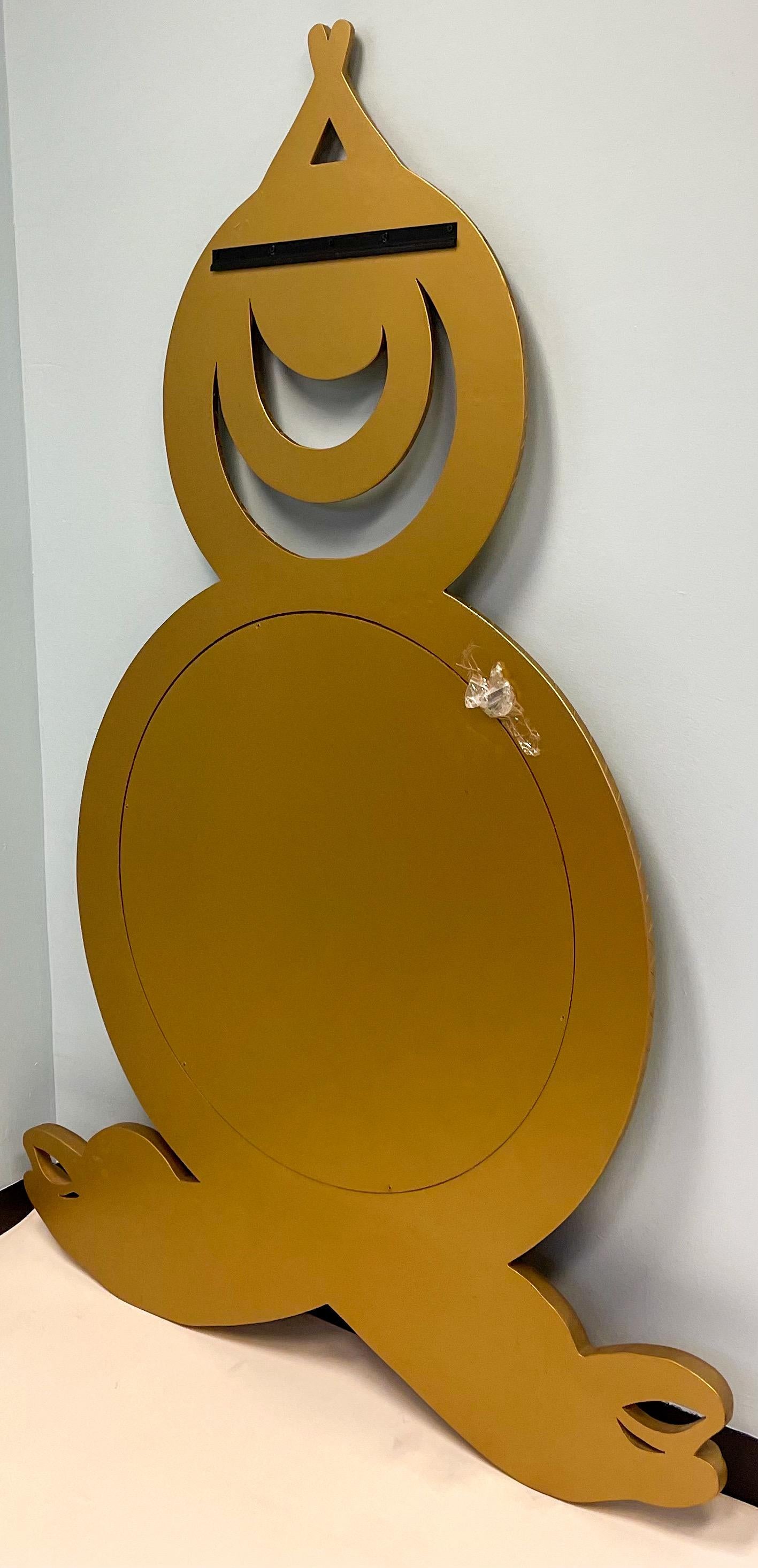 snake mirror gold