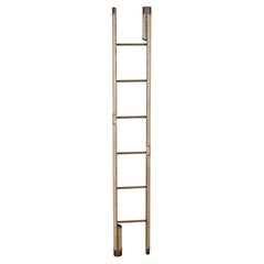 Scala a bastoni in pelle in stile Regency