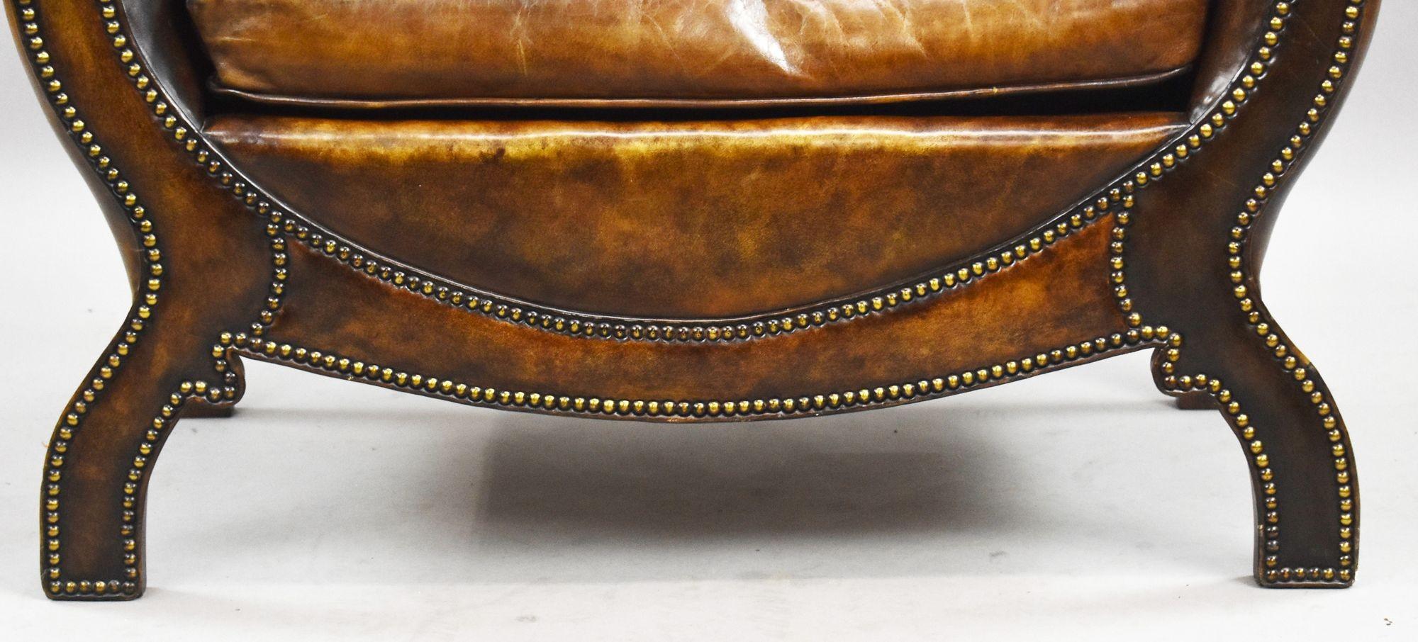 Lederhocker im Regency-Stil im Angebot 2
