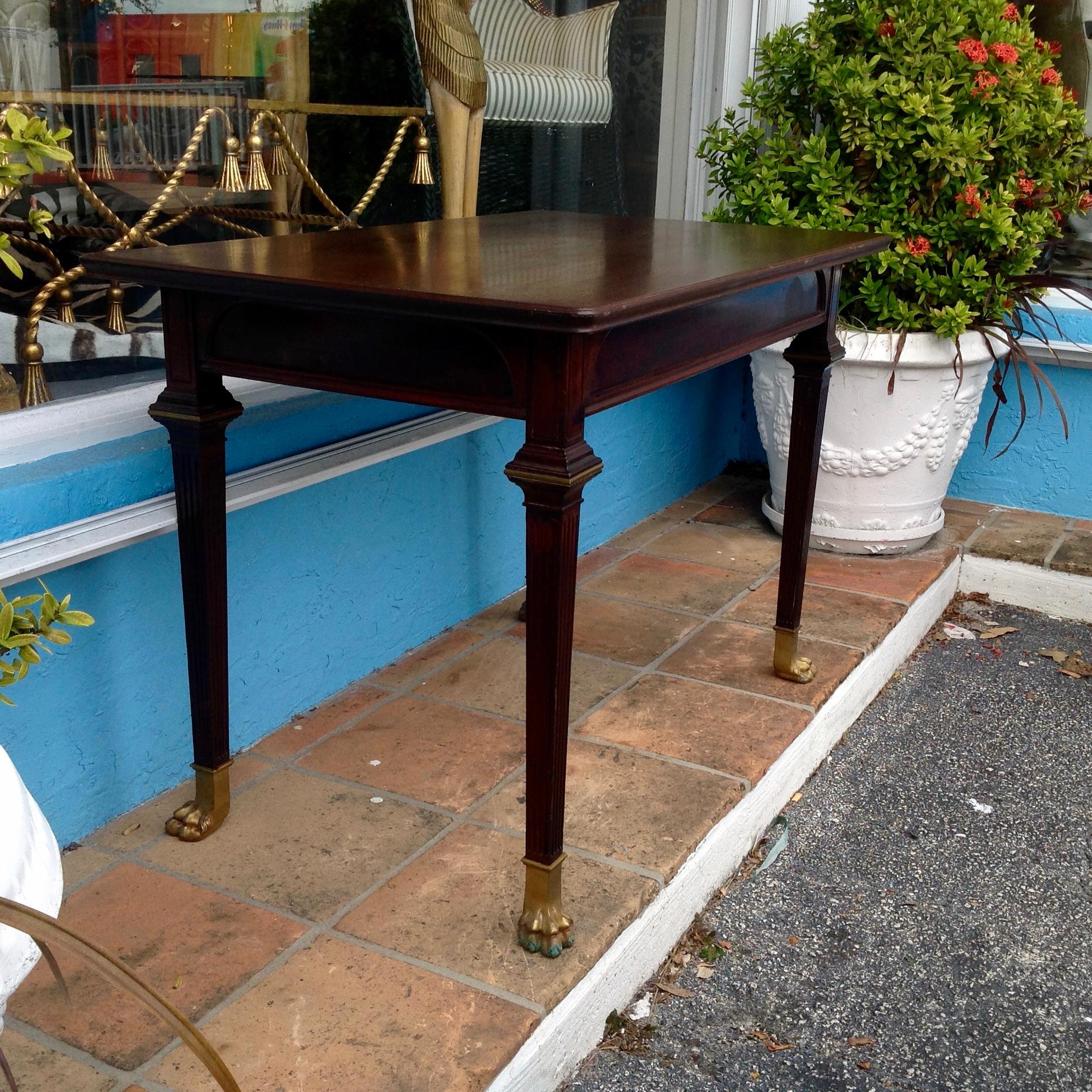 20th Century Regency Style Library Table