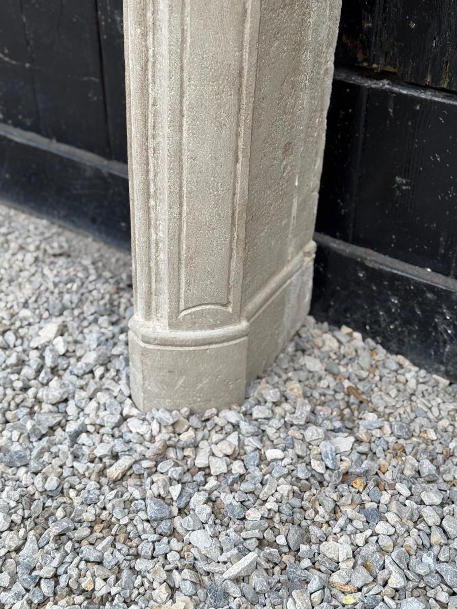 Chimenea de piedra caliza estilo Regencia, hacia 1880

Dimensiones de la chimenea: 102,5 x 131,5 cm