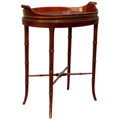 Regency Style Mahogany and Brass Bound Tray Table