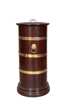 Regency Style Mahogany And Brass Bound Umbrella Stand