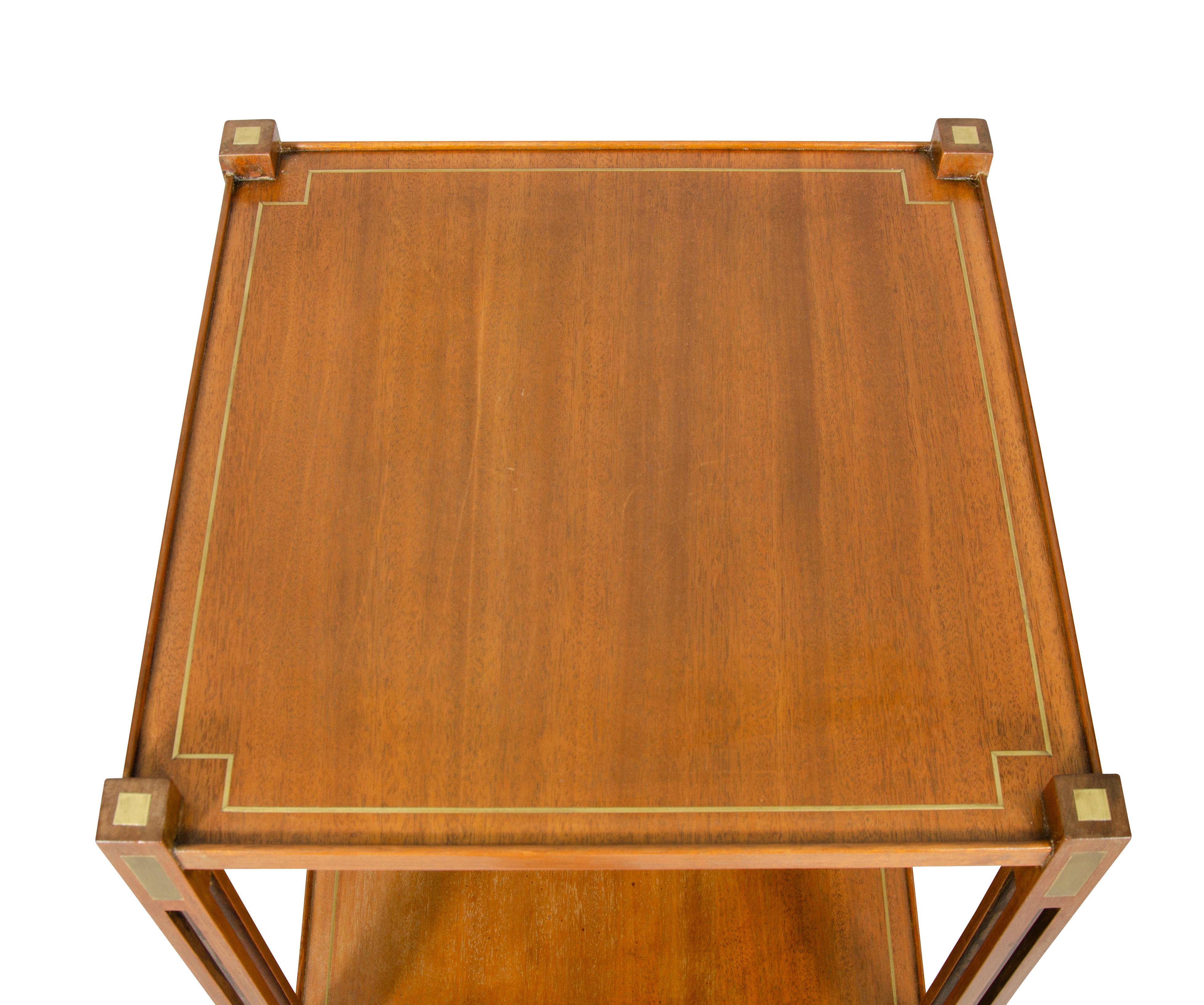 Regency Style Mahogany and Brass Inlaid Table For Sale 13