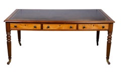 Regency Style Mahogany And Satinwood Writing Table