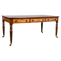 Regency Style Mahogany And Satinwood Writing Table