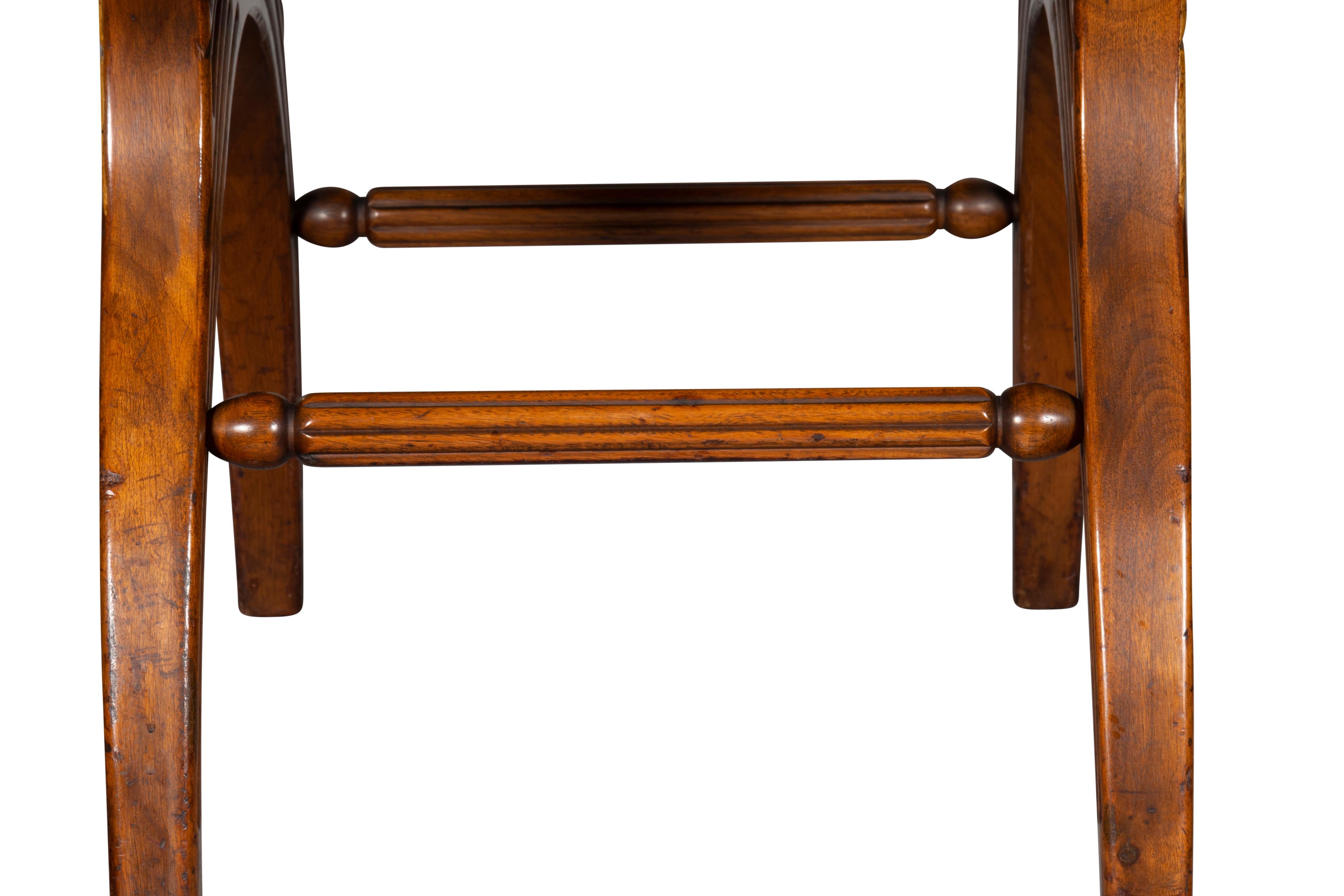 Regency Style Mahogany Bench For Sale 11