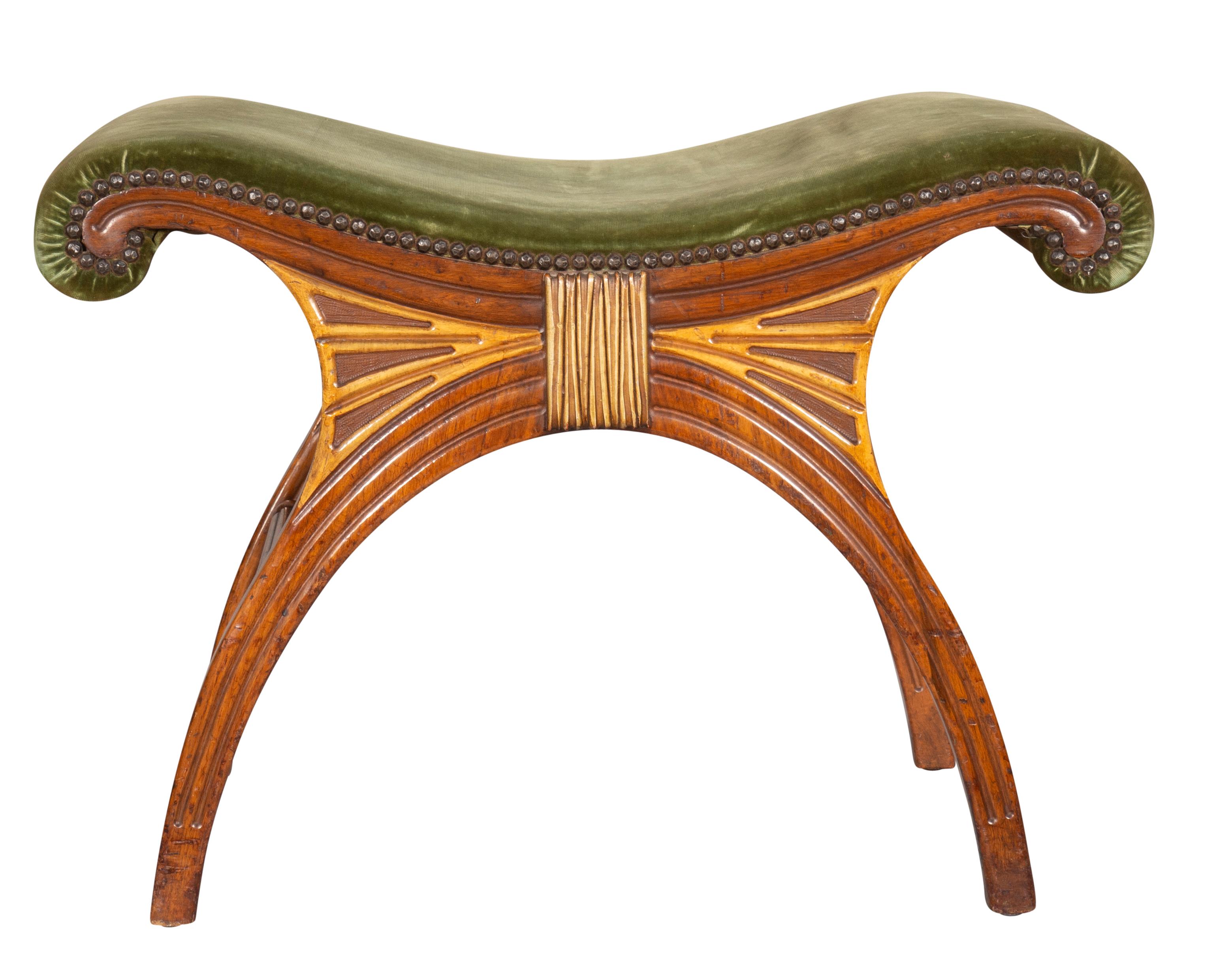 Early 19th Century Regency Style Mahogany Bench For Sale