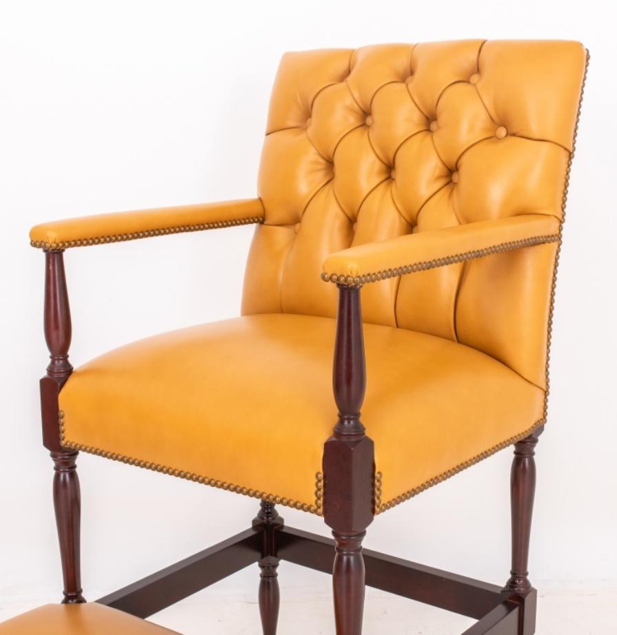 Regency Style Mahogany Billiard Chairs at 1stDibs