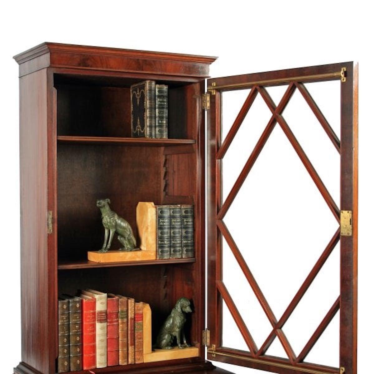 English Regency Style Mahogany Bookcase, Early 20th Century For Sale