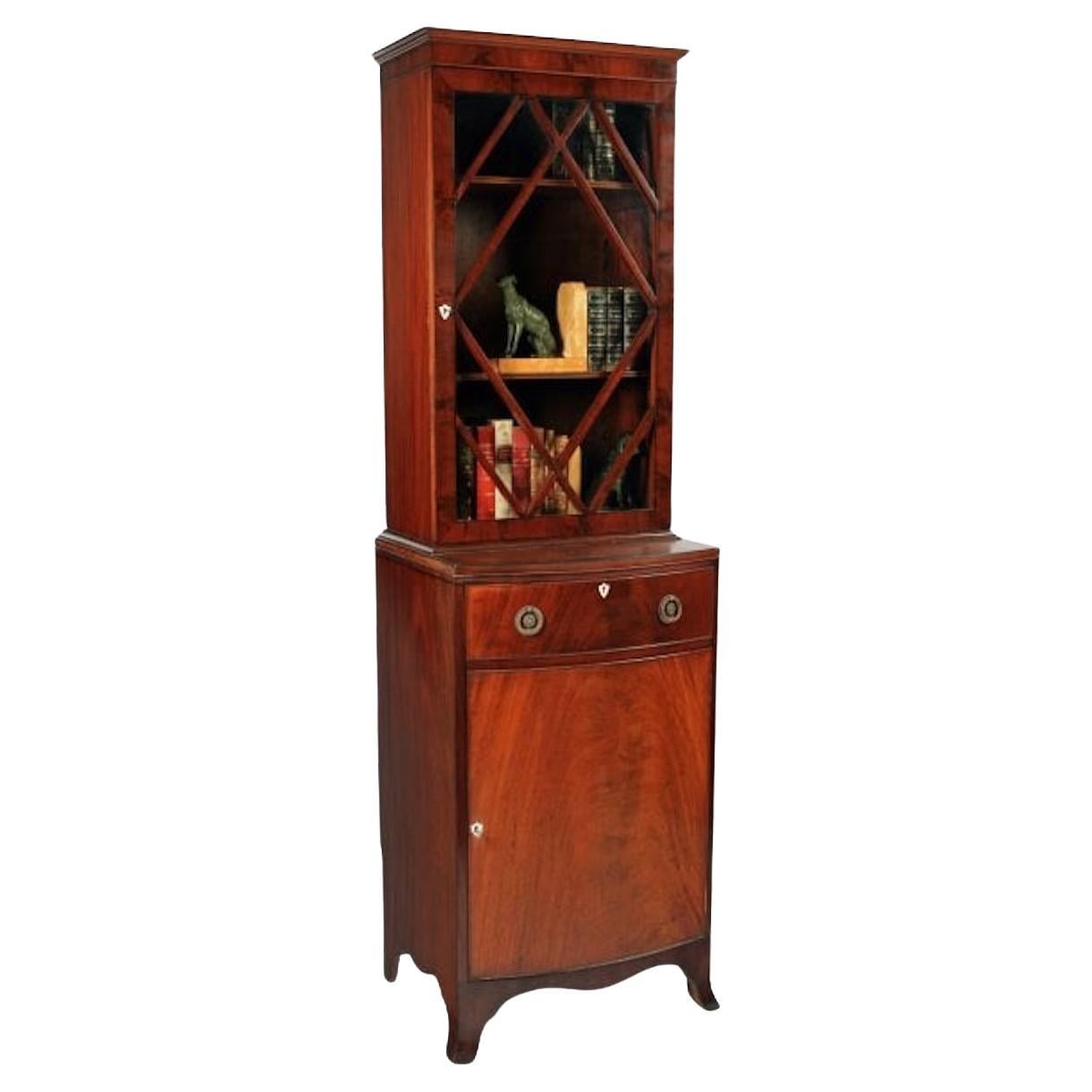 Regency Style Mahogany Bookcase, Early 20th Century For Sale
