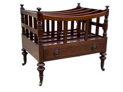 Regency Style Mahogany Canterbury