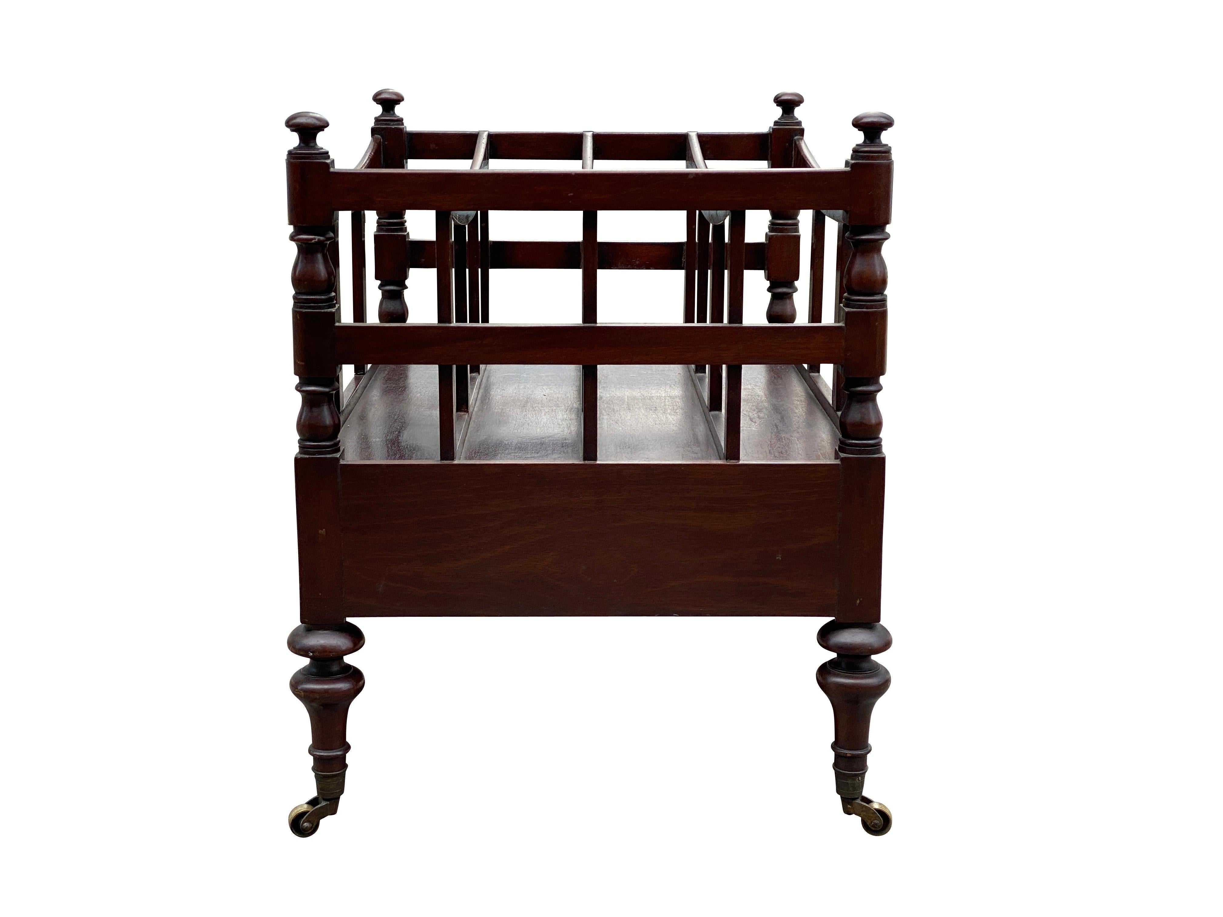 Regency Style Mahogany Canterbury In Good Condition For Sale In Essex, MA