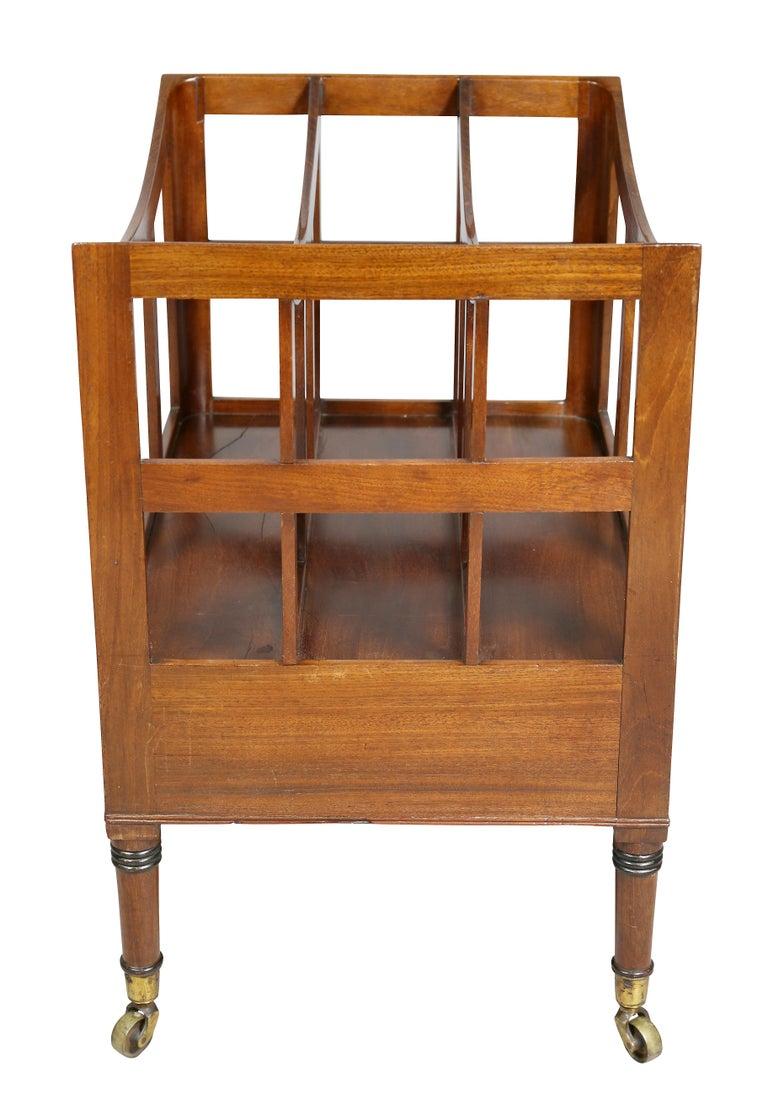 19th Century Regency Style Mahogany Canterbury