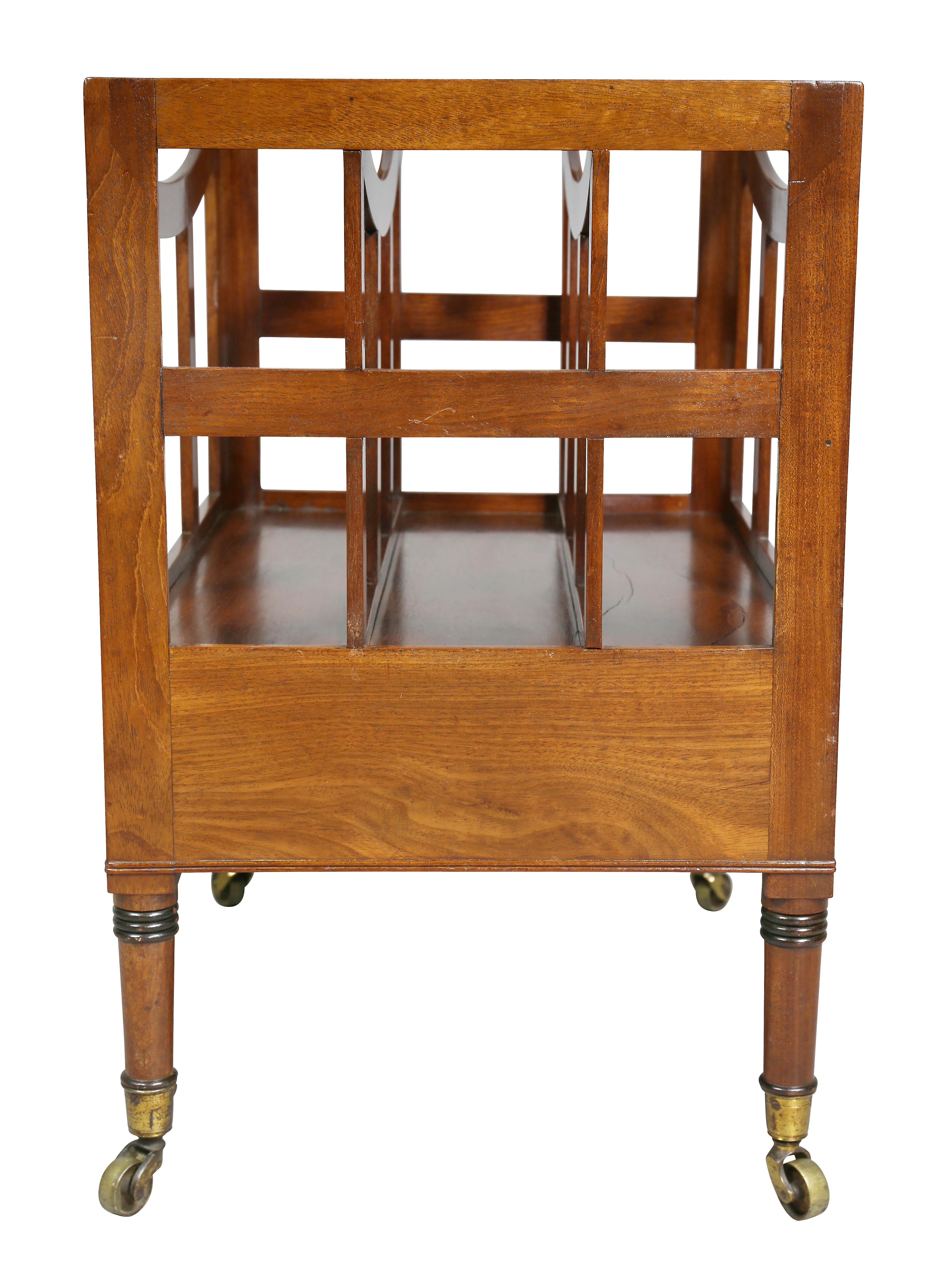 Regency Style Mahogany Canterbury For Sale 2