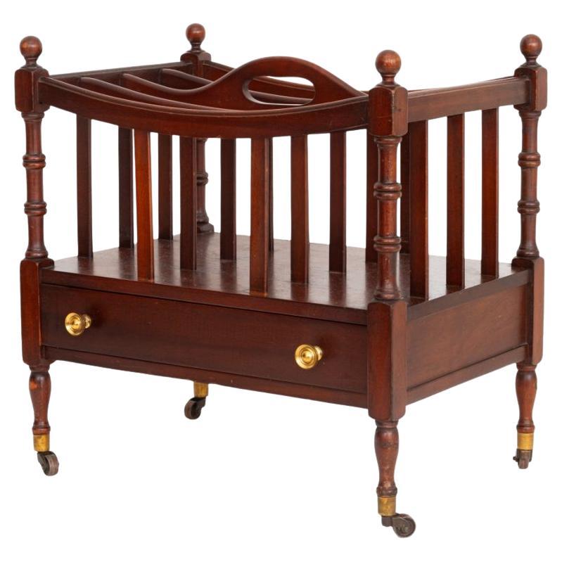 Regency Style Mahogany Canterbury