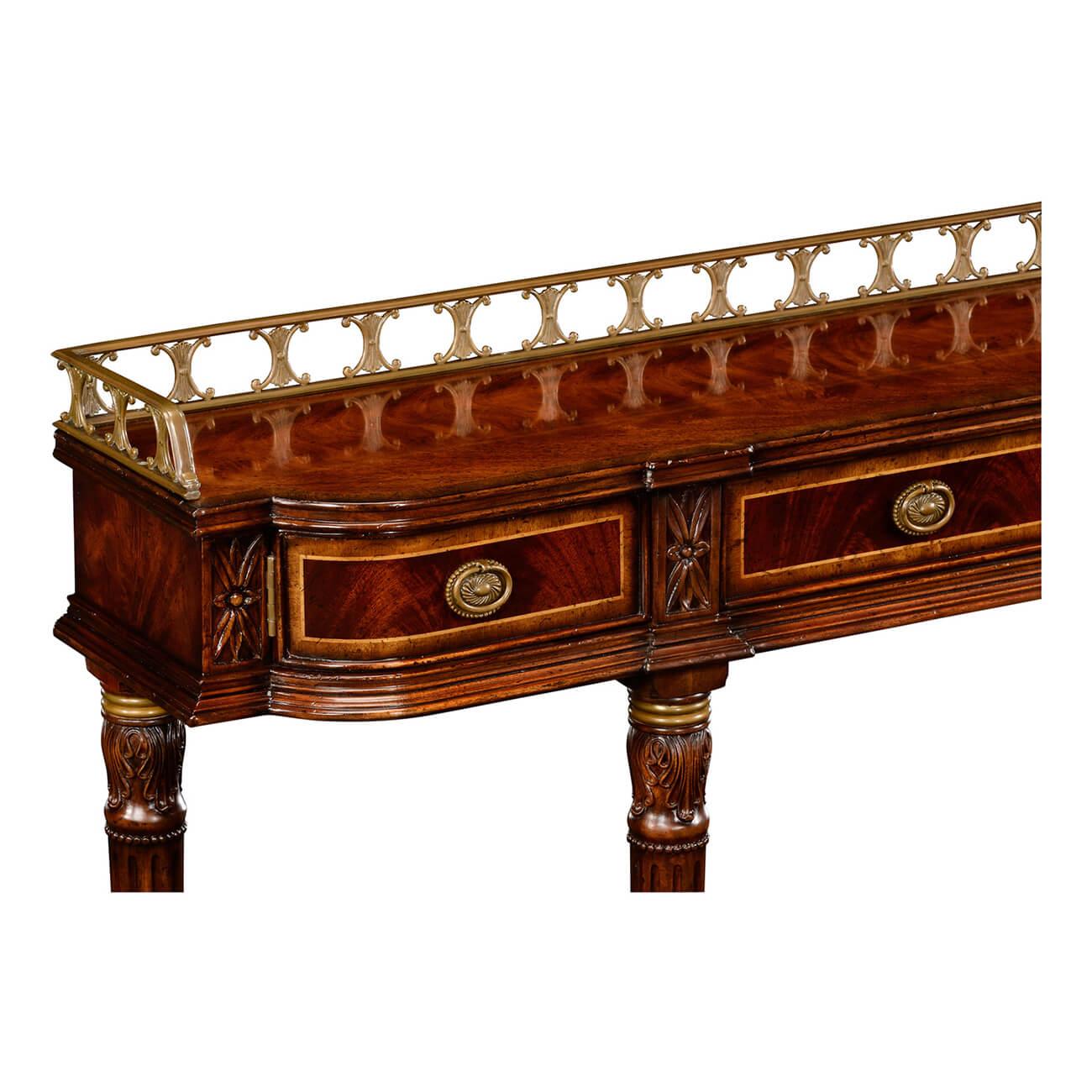 regency style console table