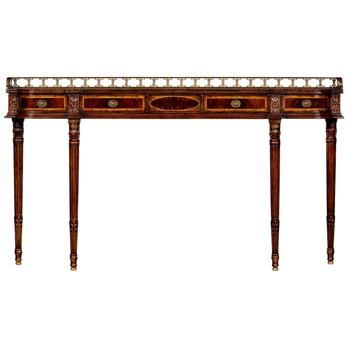 Regency Style Mahogany Console Table