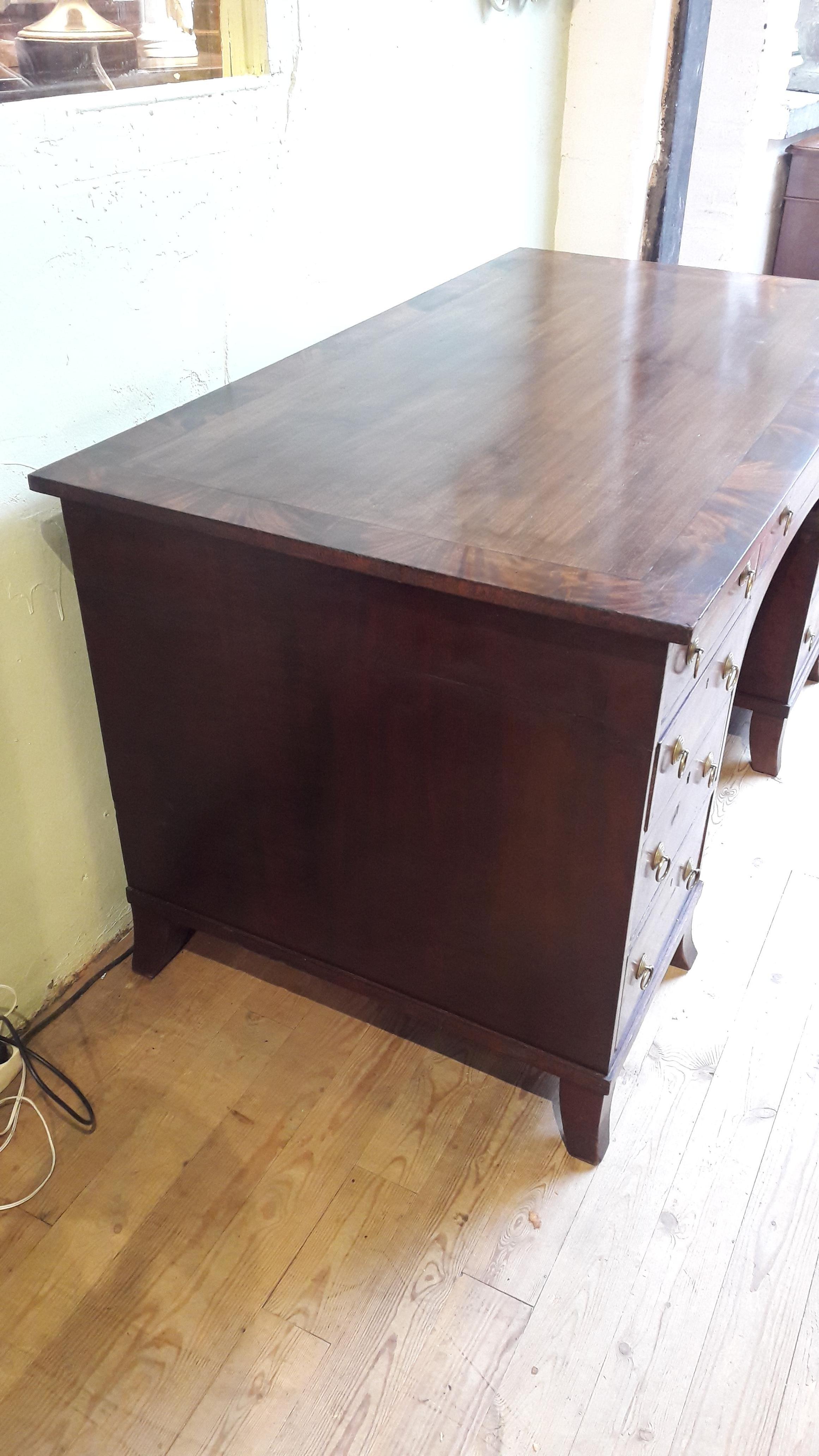 Mid-20th Century Regency Style Mahogany Desk For Sale