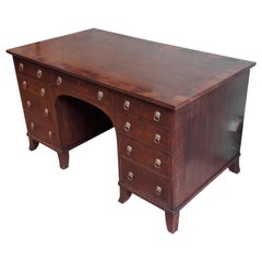 Vintage Regency Style Mahogany Desk