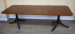 Regency Style Mahogany Dining Table and 8 Dining Chairs
