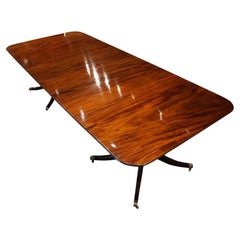 Regency style mahogany dining table