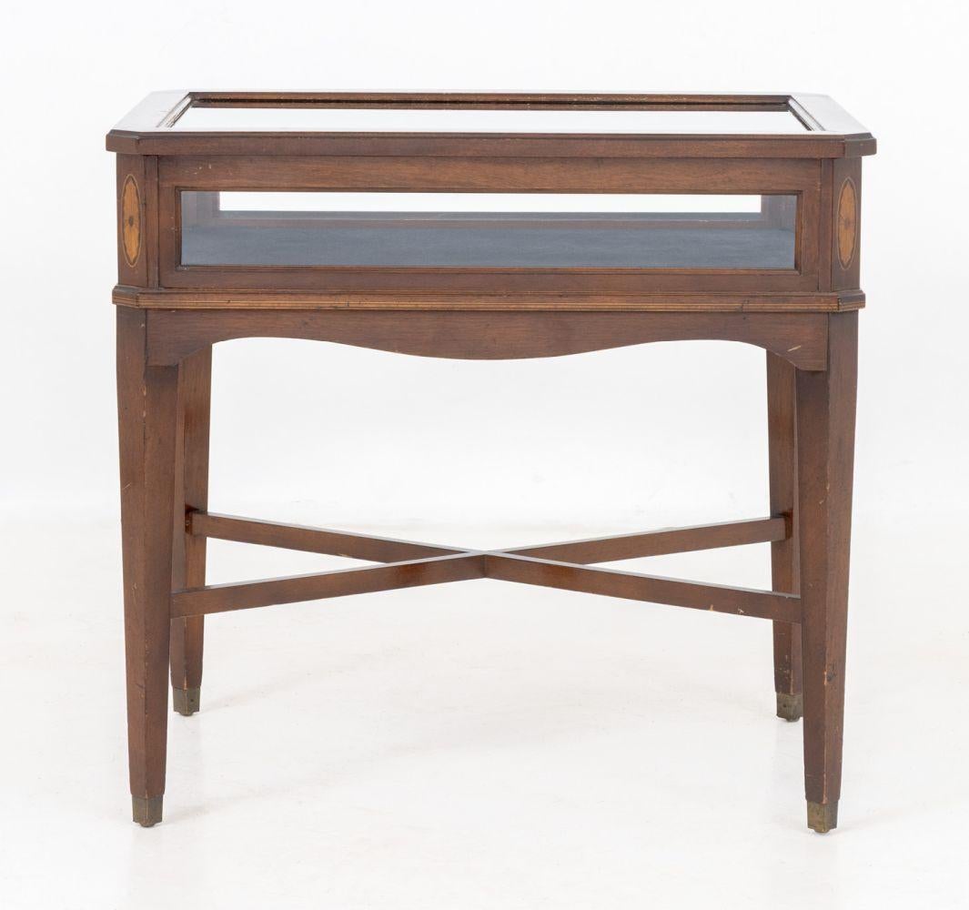 Parquetry Regency Style Mahogany Display Table For Sale