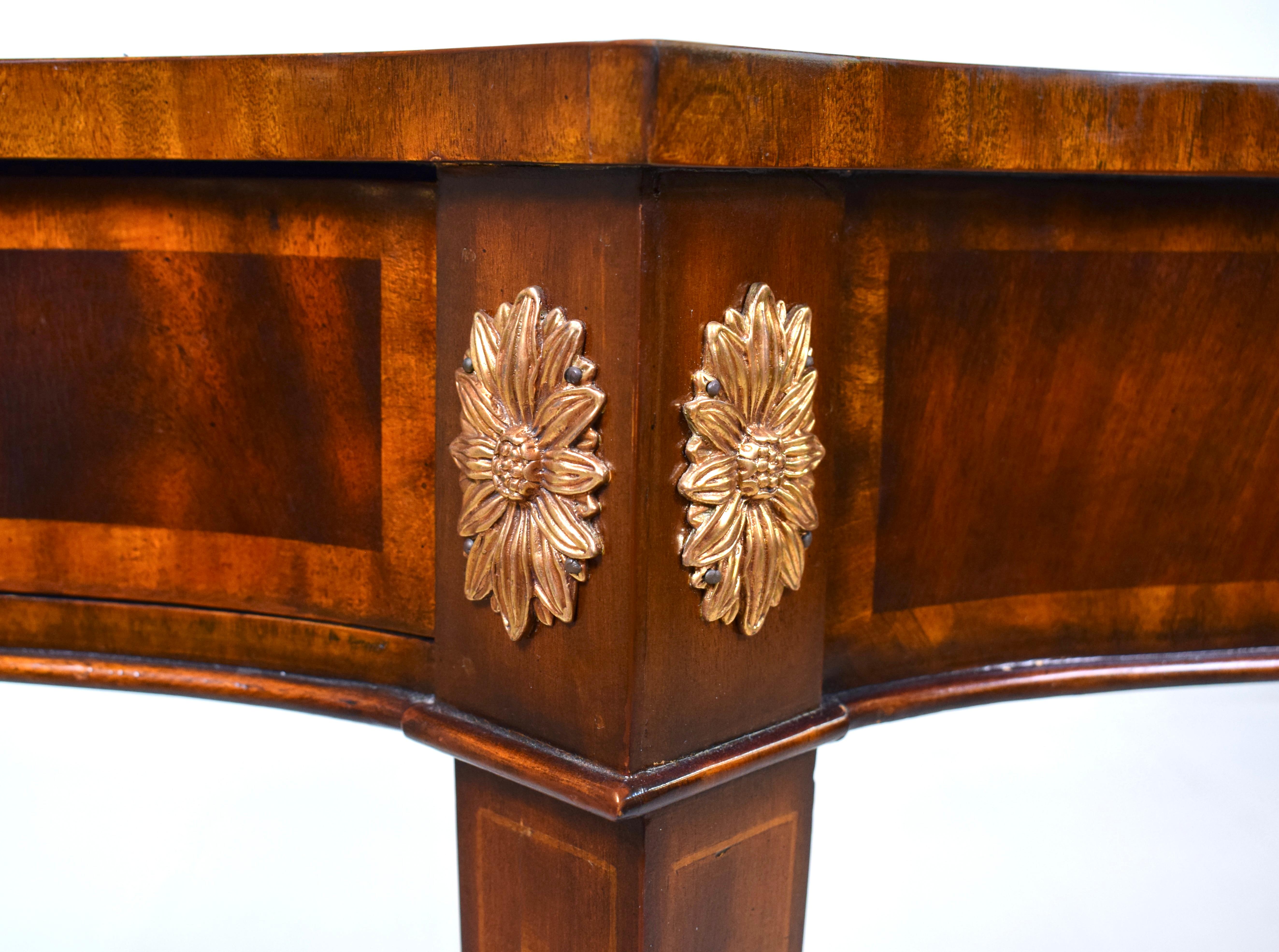 Late 20th Century Regency Style Mahogany Game Table by Maitland Smith For Sale