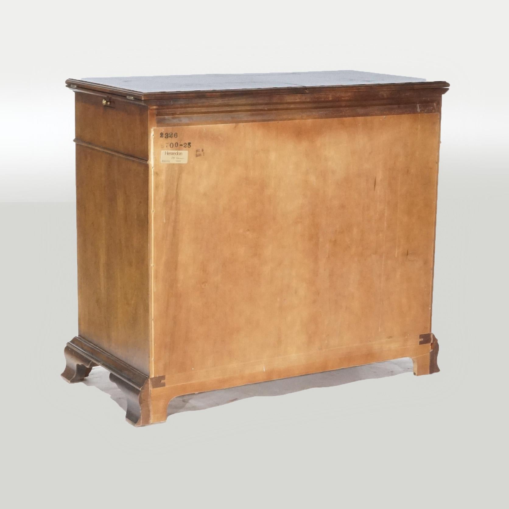 Regency Style Mahogany Inlaid & Banded Credenza Server by Henredon, 20th Century For Sale 11