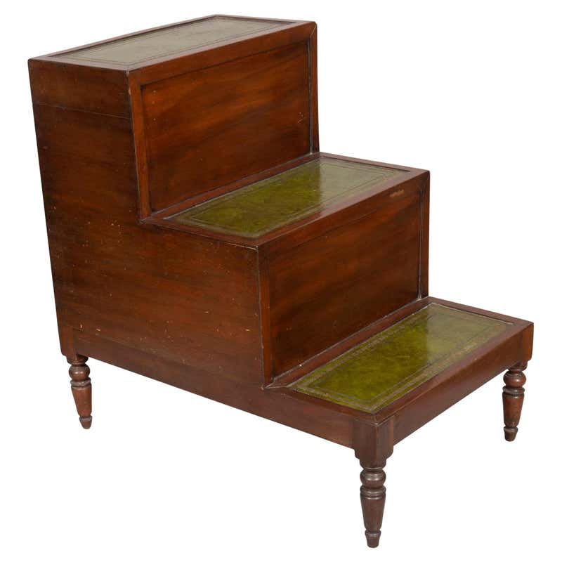 Edwardian Convertible Library Steps For Sale at 1stDibs | library steps ...