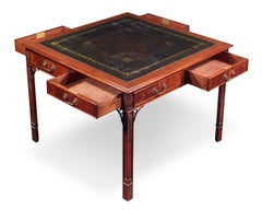 Regency-Style Mahogany Library Table
